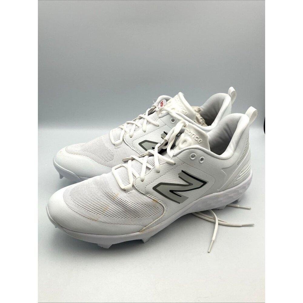 Size 16 Wide Mens New Balance PL3000W6 Fresh Foam 3000 v6 Cleats White